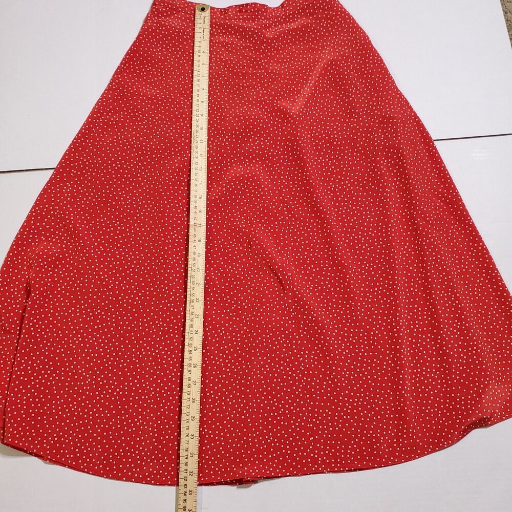 80s 70s Vintage Polka-Dot Lace Shawl Collar Skirt Set 2 Piece - Picture 11 of 15